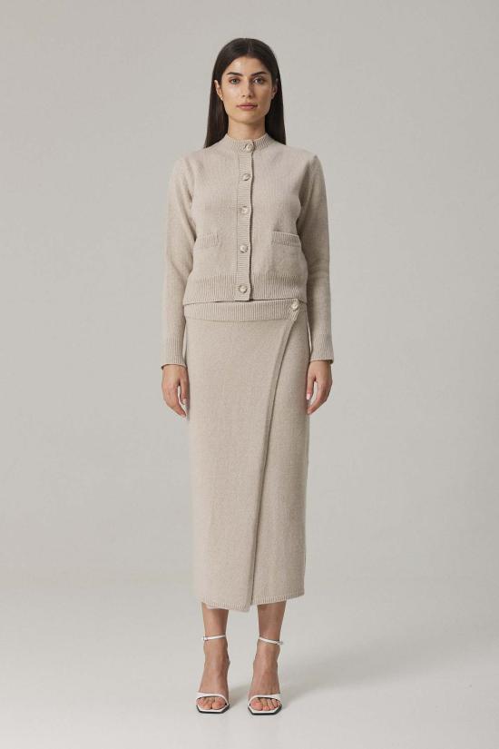  Santicler 가디건 산티클러 나일라 크롭  샌드 - OTHER BRANDS