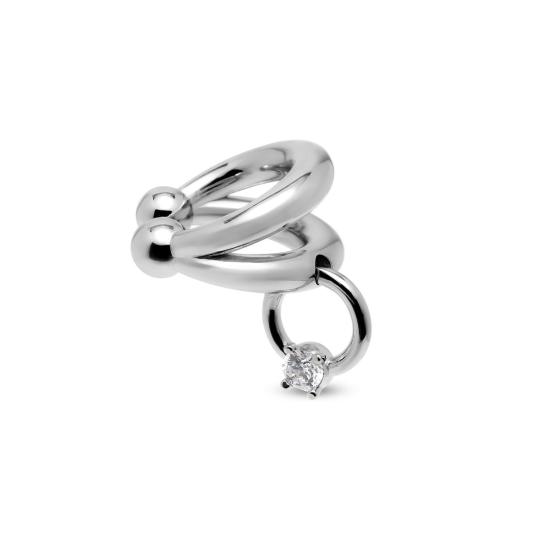  한나 주웻 이어링 한나 주엣 핫티 이어 커프 X 브라츠 이어 커프