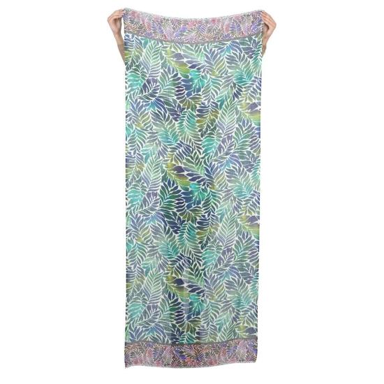  Vismaya 머플러/스카프 비스마야 펀 울 트윌 스카프 블루 그린