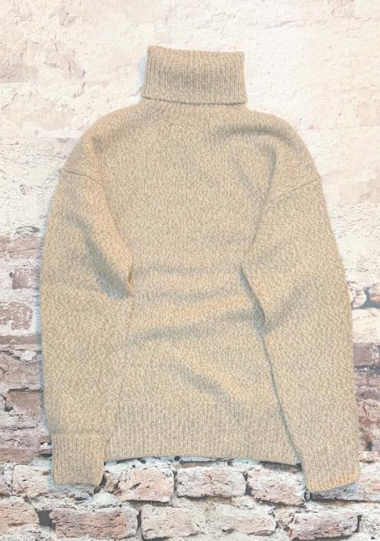  폴로 랄프로렌 터틀넥 폴로 울 블렌드  스웨터 크림색