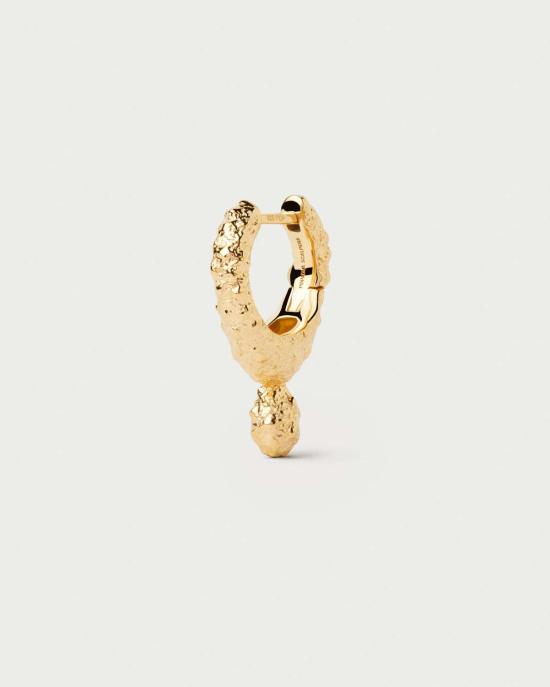  피디파올라 이어링 Pdpaola 라바 싱글 후프  골드 - PD PAOLA