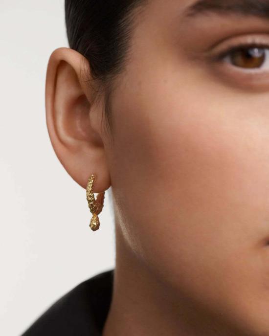  피디파올라 이어링 Pdpaola 라바 싱글 후프  골드 - PD PAOLA