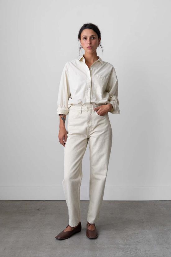  왈츠 데님 팬츠 캐럿 진