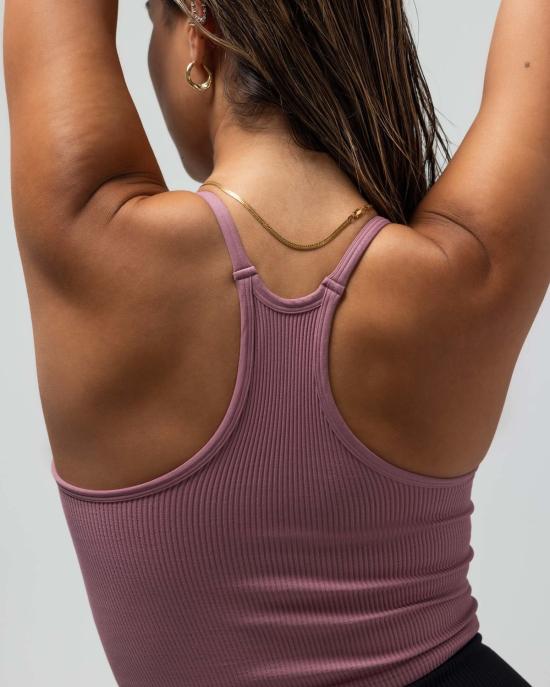  Reformer 민소매 티셔츠 리포머 크롭 레이서백 V넥 탱크탑 - REFORMER