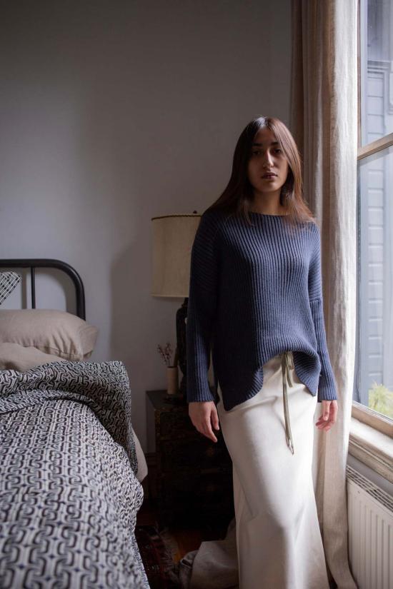  에리카 타노브 롱 스커트 에리카 타노프 이사벨 코튼 캔버스 스커트 내추럴 - ERICA TANOV