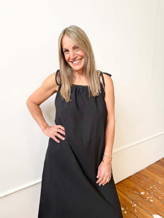  Happy French Gang 롱 원피스 해피 프렌치 갱 오로르 드레스 블랙 - HAPPY FRENCH GANG