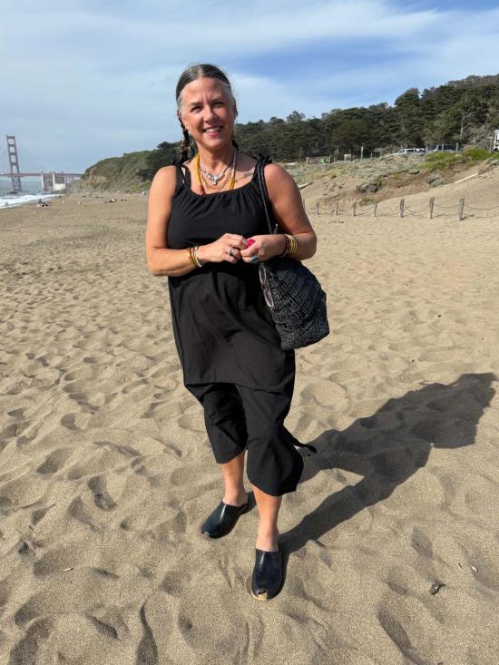  Happy French Gang 롱 원피스 해피 프렌치 갱 오로르 드레스 블랙 - HAPPY FRENCH GANG