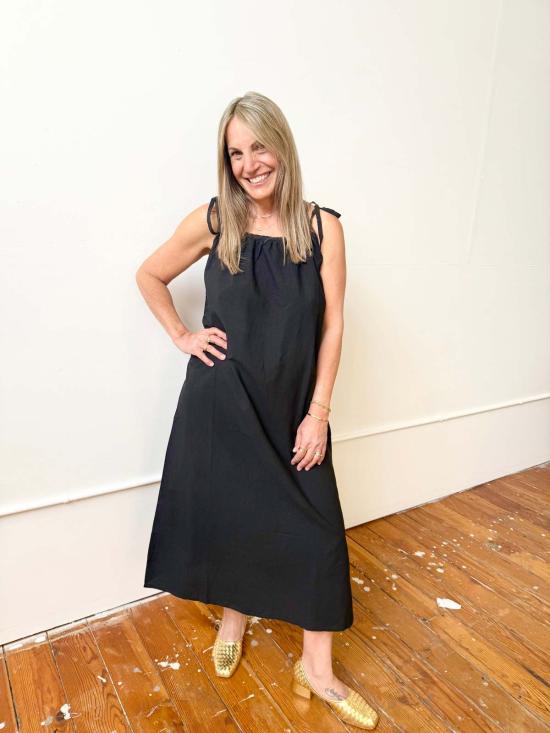  Happy French Gang 롱 원피스 해피 프렌치 갱 오로르 드레스 블랙 - HAPPY FRENCH GANG