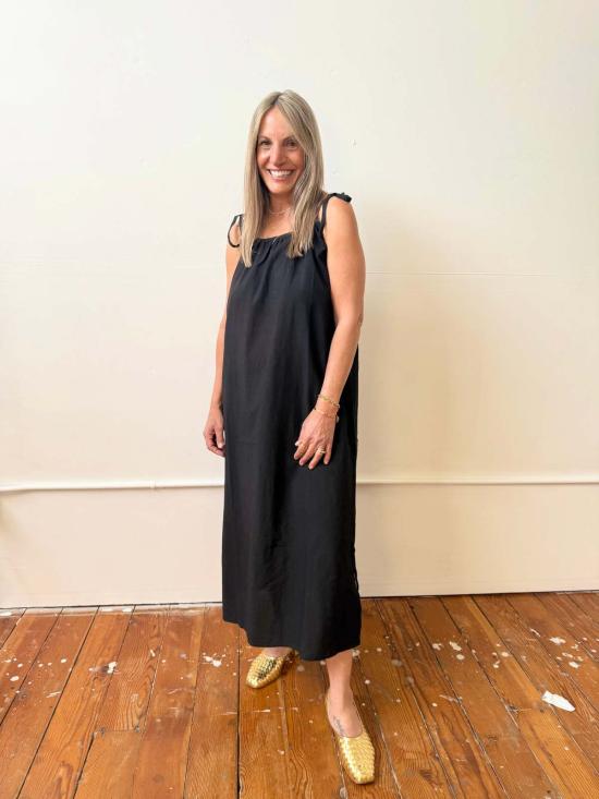  Happy French Gang 롱 원피스 해피 프렌치 갱 오로르 드레스 블랙 - HAPPY FRENCH GANG