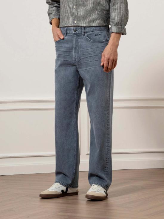  O.N.S 데님 팬츠 프랭클린 스트레이트 레그 진 미드 인디고 - O.N.S