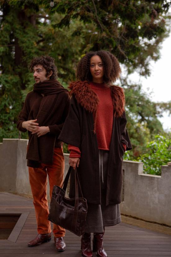  에리카 타노브 코트 에리카 타노프 클라이드 알파카 울 - ERICA TANOV