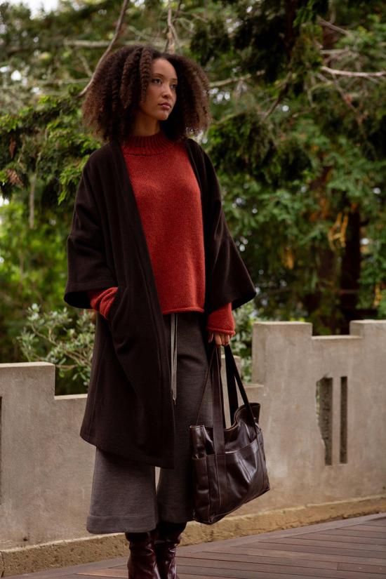  에리카 타노브 코트 에리카 타노프 클라이드 알파카 울 - ERICA TANOV