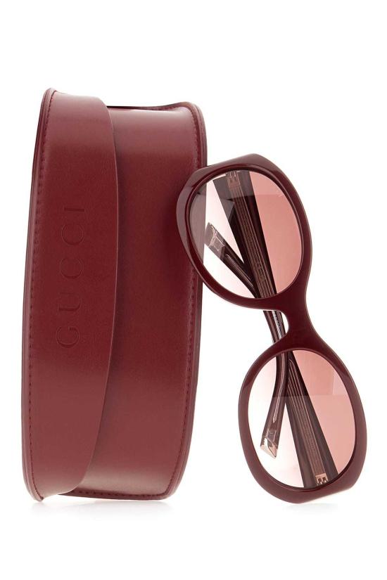  구찌 안경 그레이프 아세테이트 선글라스 Rosso Ancora - GUCCI