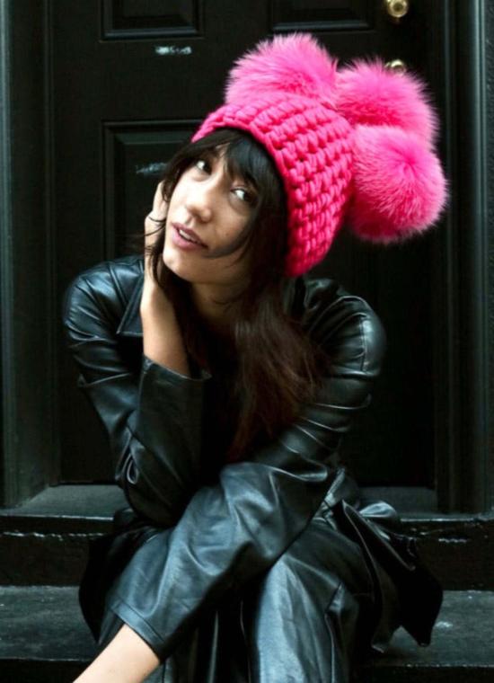  Mischa Lampert 모자 미샤 램퍼트 캔디 크라운 + 코랄 XL 폼폼 - OTHER BRANDS