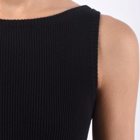  Lars Andersson 롱 원피스 라르스 안데르손 보트넥 민소매 드레스 2x1 드레스 블랙 - OTHER BRANDS