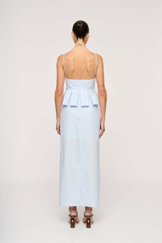  클레아 롱 스커트 레오니 스커트 블루 틴트 - CLEA