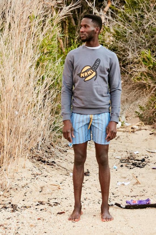  Mami Wata 긴팔 티셔츠 바나나 스웨트셔츠 차콜 - OTHER BRANDS