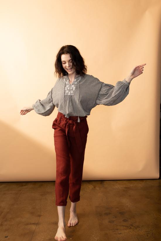  Arteaga 스트레이트 팬츠 아르테아가 아리에스 린넨 팬츠 가드니아 - OTHER BRANDS