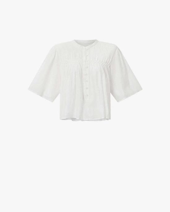  이자벨마랑 블라우스 이자벨 마랑 데스티니 탑 화이트 - ISABEL MARANT