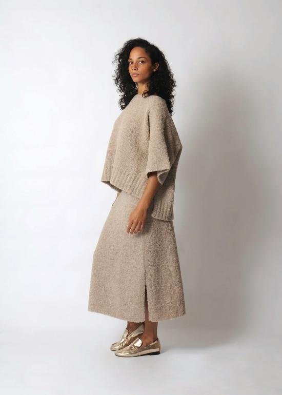  머스 롱 스커트 미르스 에스테스 부클 스커트 그레이엄 크래커 - MIRTH