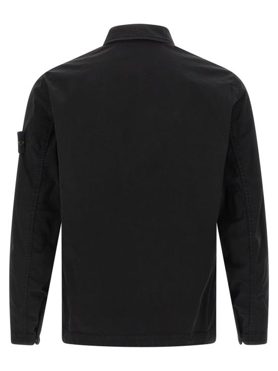  스톤 아일랜드 자켓 1200013 오버셔츠 블랙 - STONE ISLAND