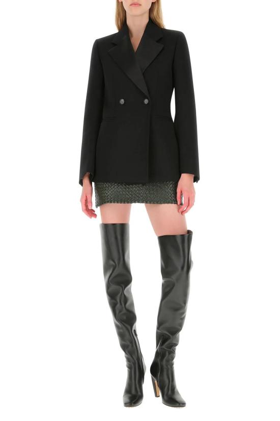  보테가베네타 수트 자켓 보테가 베네타 울 블레이저 블랙 - BOTTEGA VENETA
