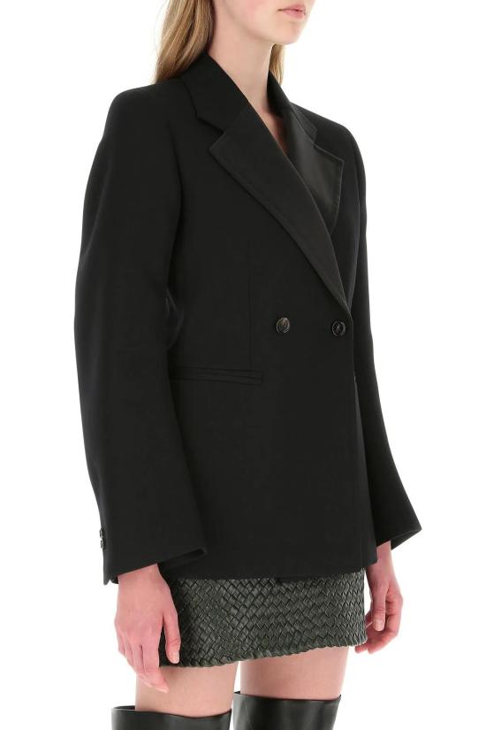  보테가베네타 수트 자켓 보테가 베네타 울 블레이저 블랙 - BOTTEGA VENETA