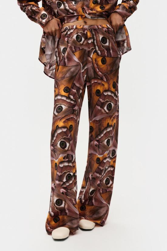  실크 런드리 스트레이트 팬츠 실크 세탁용 바이어스컷 팬츠 윙스팬 - SILK LAUNDRY