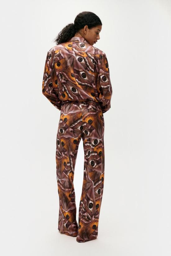  실크 런드리 스트레이트 팬츠 실크 세탁용 바이어스컷 팬츠 윙스팬 - SILK LAUNDRY