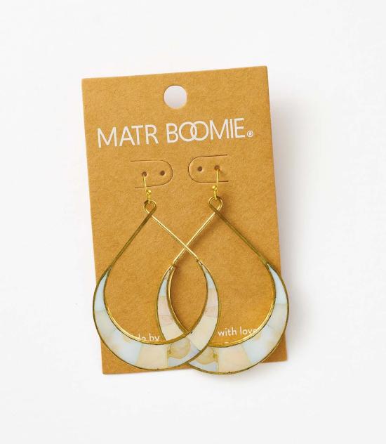  마트르 부미 이어링 Matr Boomie Rajani 초승달 후프 귀걸이 - MATR BOOMIE