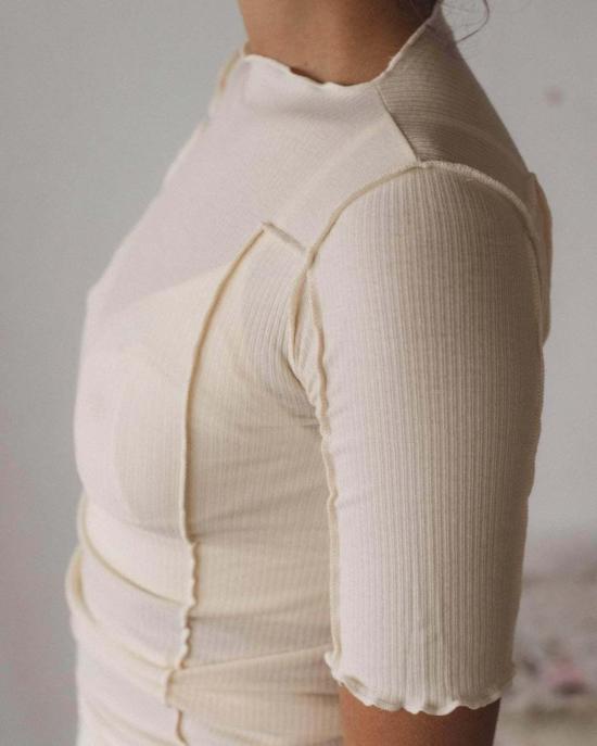  베이스레인지 반팔 티셔츠 오마토 3/4 티 - BASERANGE