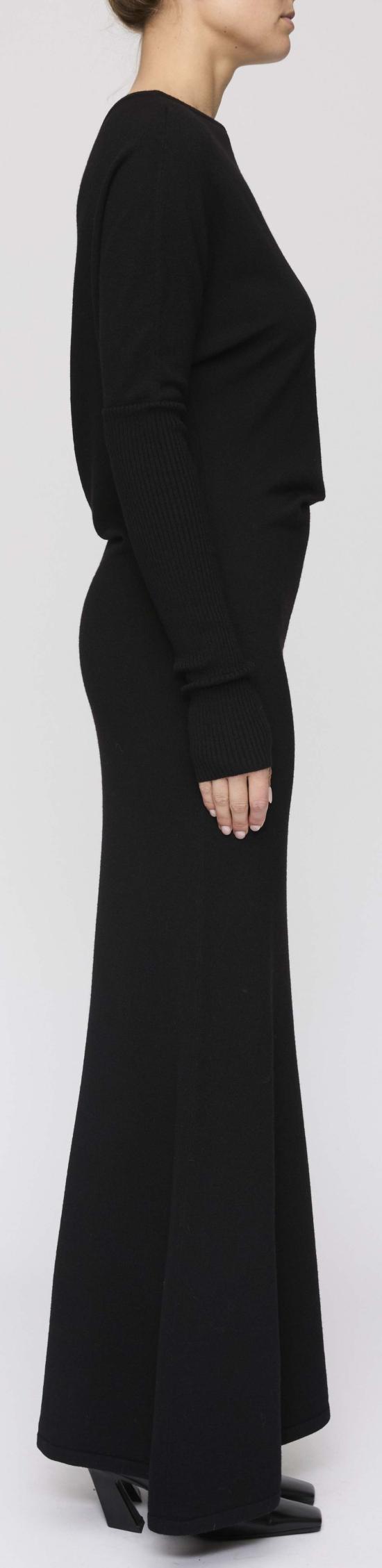  에이엘씨 롱 원피스 A.L.C. 리브 드레스 블랙 - A.L.C.