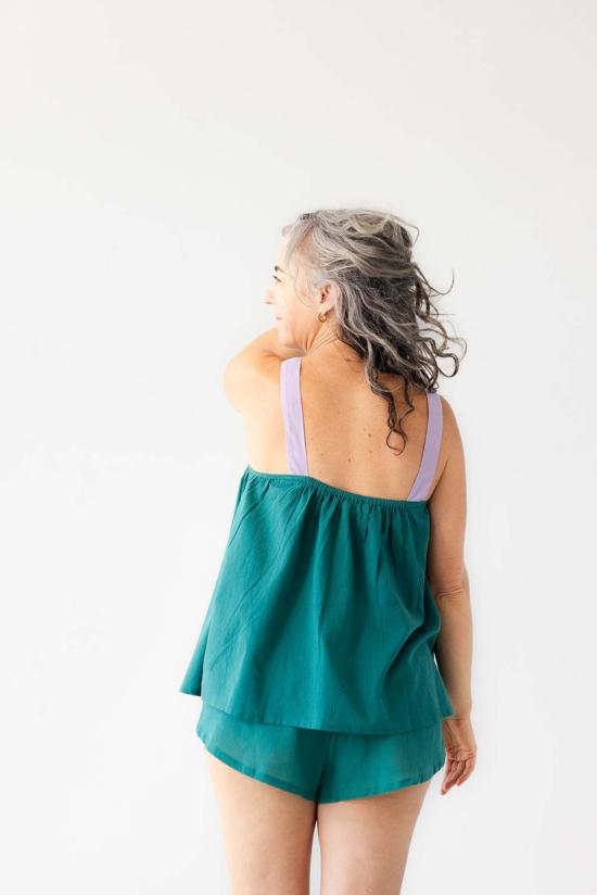  Salua Lingerie 숏 원피스 살루아 란제리 데이지 코튼 베이비돌 드레스 블랙/화이트/라일락/틸 - OTHER BRANDS