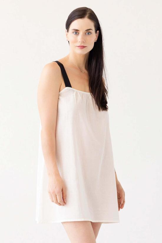  Salua Lingerie 숏 원피스 살루아 란제리 데이지 코튼 베이비돌 드레스 블랙/화이트/라일락/틸 - OTHER BRANDS