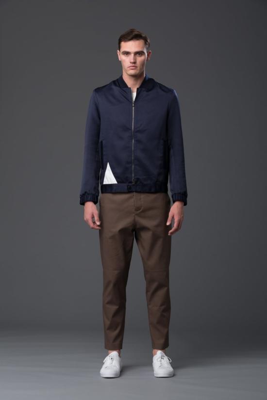  카를로스 캄포스 봄버 자켓 그로스그레인 트라이앵글 봄버 재킷 - CARLOS CAMPOS