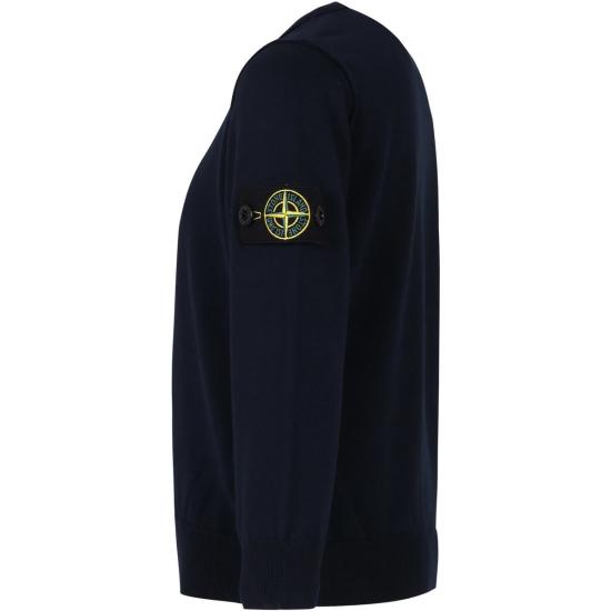  [키즈] 스톤 아일랜드 풀오버 아동용 컴퍼스 스웨터 (블루) - STONE ISLAND