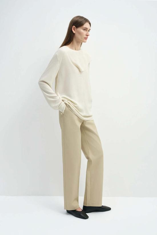  소피 루 블라우스 테아 스카프 넥 탑 에그렛 - SOPHIE RUE