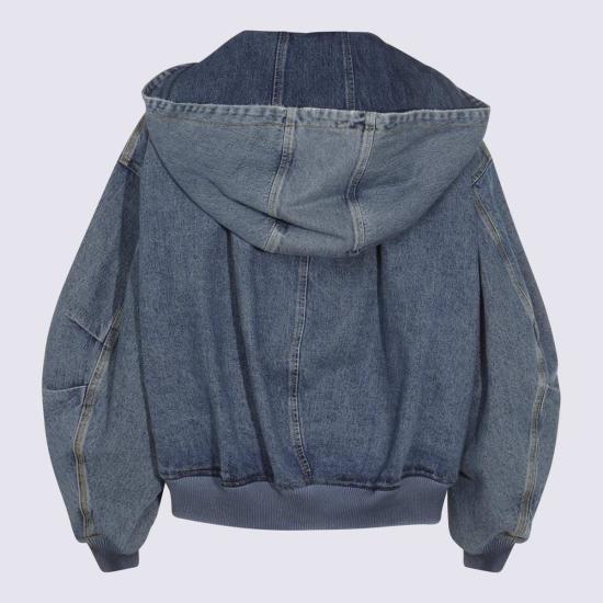  디 아티코 데님 자켓 아티코 코튼 데님 재킷 클리어 블루 - THE ATTICO