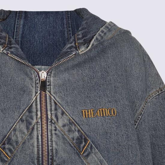  디 아티코 데님 자켓 아티코 코튼 데님 재킷 클리어 블루 - THE ATTICO