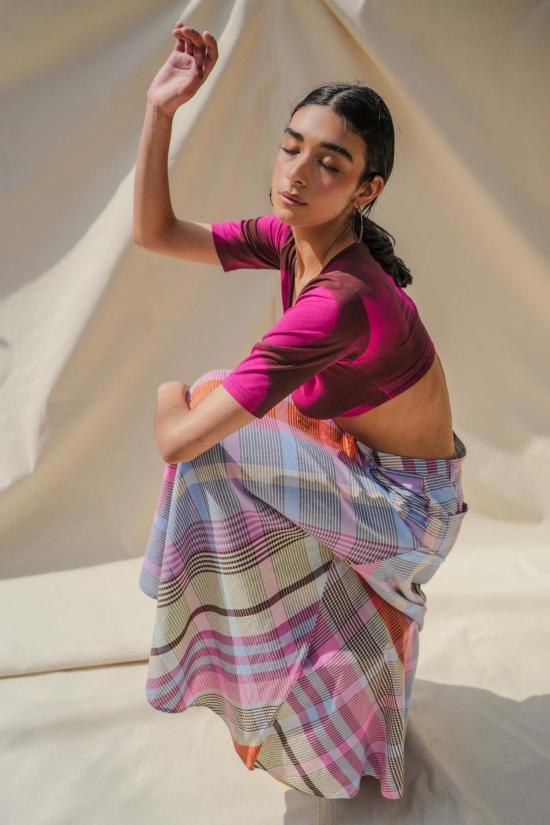  아바카시 블라우스 신축성 사리 - ABACAXI