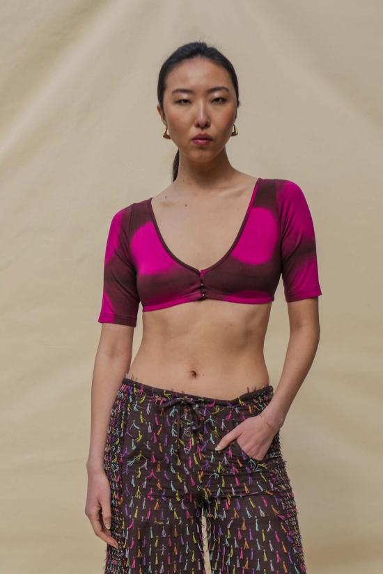  아바카시 블라우스 신축성 사리 - ABACAXI