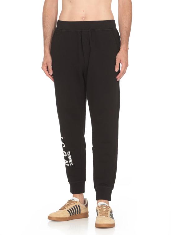 디스퀘어드2 스트레이트 팬츠 Dsquared2 스웨트팬츠 블랙 - DSQUARED2