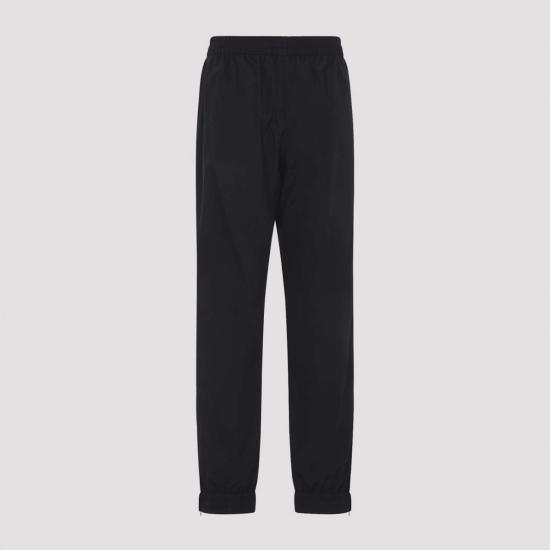  발렌시아가 스트레이트 팬츠 코튼 트랙  블랙 - BALENCIAGA