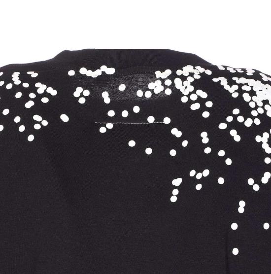  MM6 메종마르지엘라 반팔 티셔츠 Mm6 메종 마르지엘라 로고 티셔츠 블랙 - MM6 MAISON MARGIELA