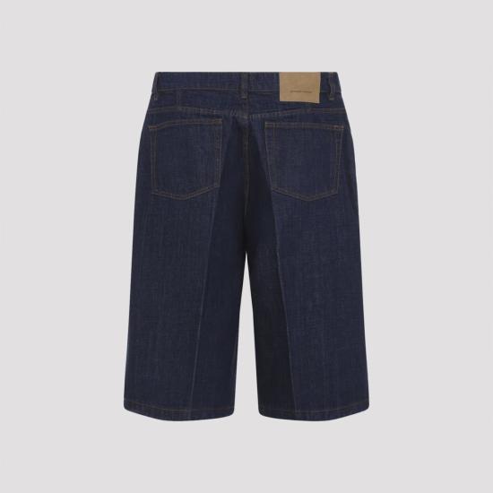  아미 숏팬츠 알렉상드르 마티우시 루즈핏 버뮤다 쇼츠 인디고 - AMI