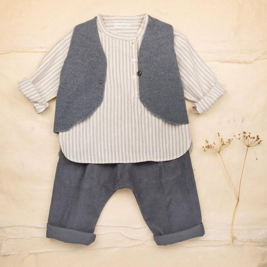  [키즈] Ketiketa 자켓 키즈 유니섹스 케티케타 아난다 조끼 템페스트 블루 - OTHER BRANDS