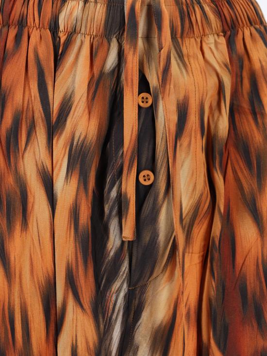  발렌시아가 팔라초 팬츠 파자마 스타일  브라운 - BALENCIAGA