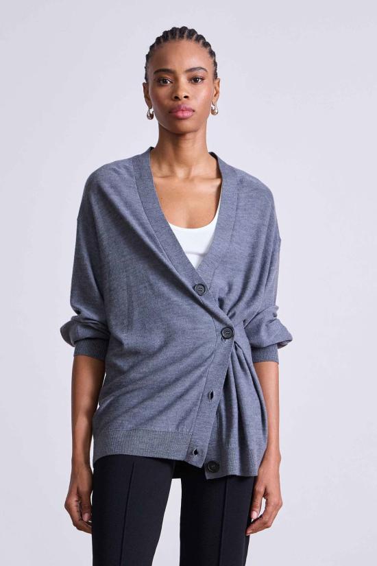  어피스 어파트 가디건 Apiece Apart Drippy Tissue Cardigan Gray