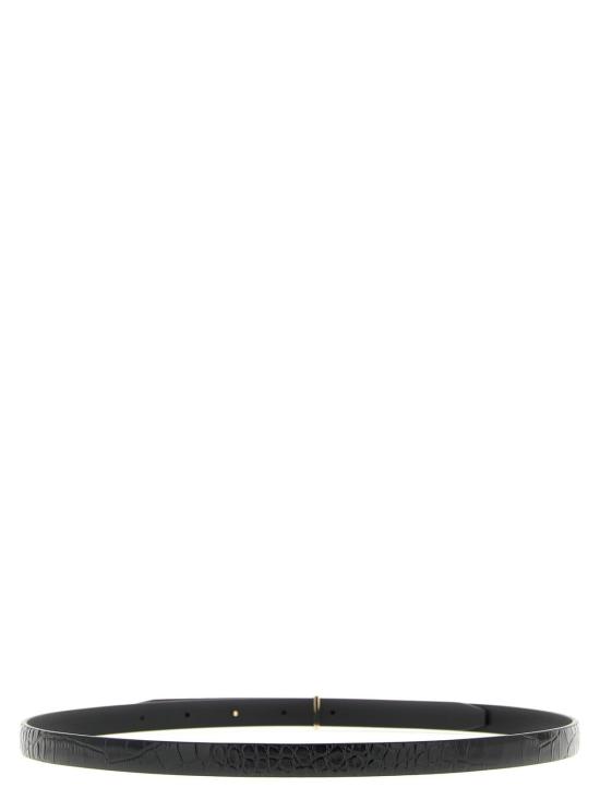  톰포드 레귤러 벨트 톰 포드 크로커다일  블랙 - TOMFORD