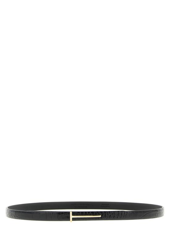  톰포드 레귤러 벨트 톰 포드 크로커다일  블랙